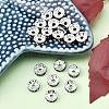 Brass Rhinestone Spacer Beads X-RB-A014-Z8mm-18S-4