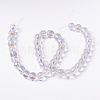 Round Glass Beads Strands GR8mm01Y-AB-5