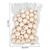 Natural Unfinished Wood Round Beads WOOD-PH0008-91-25mm-4