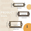 75 Sets 3 Styles Iron Label Frame IFIN-GL0001-01-2