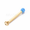 Brass Enamel Pendants KK-S362-032J-NR-2