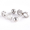 201 Stainless Steel Barbell Cartilage Earrings EJEW-R147-21-3