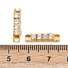 925 Sterling Silver Micro Pave Clear Cubic Zirconia Bayonet Clasps STER-C016-01B-G-4