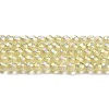Electroplate Transparent Glass Beads Strands GLAA-H021-01A-FR04-2