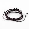 Adjustable Multi-strand Leather Cord Bracelets BJEW-D423-10-3