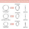 24Pcs 3 Styles 316L Surgical Stainless Steel Huggie Hoop Earrings for Girl Women EJEW-BBC0001-43-2