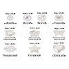 Biyun 500Pcs 10 Style ABS Plastic Imitation Pearl Beads KY-BY0001-02-34