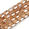 Electroplate Glass Beads Strands GLAA-G112-07A-1