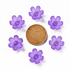 Frosted Acrylic Bead Caps MACR-S371-07A-747-3