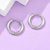 Tarnish Resistant 304 Stainless Steel Huggie Hoop Earrings EJEW-F111B-16mm-P-5