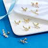 9Pcs Stainless Steel Pave Clear Cubic Zirconia Cartilage Earring Sets EJEW-PH0001-54-4
