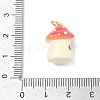 Animal Theme Brass Enamel Pendants KK-CBAE20A-02C-G-3