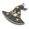 Alloy with Glass Rhinestone Pendants FIND-B033-01A-B-2