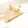 Stylish Stainless Steel Star Moon Bib Necklaces for Women WQ3777-1-1