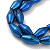 Electroplated Synthetic Magnetic Hematite Beads Strands G-Z032-B01-02C-3