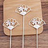 Iron Hair Stick Findings OHAR-PW0001-291S-1