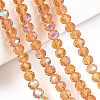 Electroplate Glass Beads Strands EGLA-A034-T8mm-L23-4