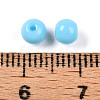 Opaque Solid Color Glass Beads GLAA-N007-4mm-A02-3