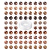 100Pcs 8mm Natural Petrified Wood Round Beads sgDIY-LS0002-04-2