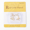 Brass Stud Earring Findings X-KK-T029-27G-3