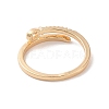 Brass Micro Pave Cubic Zirconia Open Cuff Rings RJEW-K263-07KCG-3
