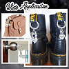 16Pcs 8 Style Gothic Style Alloy Shoe Charms HJEW-AB00630-7