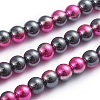 Electroplated Non-magnetic Synthetic Hematite Beads Strands G-L562-13A-2