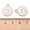 Alloy Enamel Pendants PALLOY-S192-04G-02-3