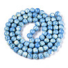 Baking Paint Glass Beads Strands DGLA-N016-10mm-09-2