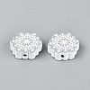 Spray Painted Schima Wood Beads WOOD-T032-40-2