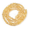 Electroplate Glass Beads Strands EGLA-A034-T4mm-A01-2