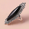 Horse Eye Alloy with Resin Finger Rings FS-WG13A66-05-3