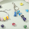 40Pcs 10 Colors Handmade Lampwork European Beads LAMP-PA0001-14-7