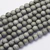Electroplate Natural Druzy Agate Beads Strands G-G708-8mm-04-1