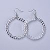 Natural Quartz Crystal Dangle Earrings EJEW-K077-A16-2