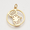 Brass Cubic Zirconia Pendants & Stud Earrings & Adjustable Rings Jewelry Sets SJEW-S043-06-7