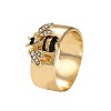 Zinc Alloy and Rhinestone Finger Rings FS-WGB1C3B-05-3