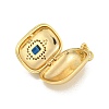 Brass Cubic Zirconia Locket Pendants KK-N254-93G-G-2