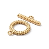 Ion Plating(IP) 304 Stainless Steel Ring Toggle Clasps X-STAS-A092-09A-G-2