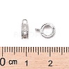 Rack Plating Brass Micro Pave Cubic Zirconia Tube Bails ZIRC-I012-05P-RS-4