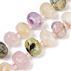 Natural Rose Quartz & Amethyst & Citrine & Quartz Crystal & Lemon Quartz & Prehnite Beads Strands G-F796-B05-01-2