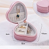 Heart PU Leather Jewelry Box PW-WG67033-01-1