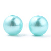 Spray Painted ABS Plastic Imitation Pearl Beads OACR-T015-05C-08-2