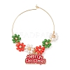 Christmas Theme Alloy Enamel Wine Glass Charms AJEW-JO00188-1