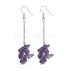 Natural Amethyst Chips Beaded Jewelry Set SJEW-JS01231-03-5
