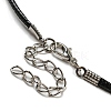 Waxed Cord Necklaces NJEW-P310-01P-01-3