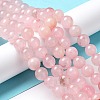 Natural Rose Quartz Dyed Beads Strands G-B046-07-10MM-2