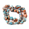 Dyed Natural Magnesite Beads Strands G-L617-A01-01-3