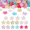120Pcs 8 Colors Acrylic Bead Caps MACR-TA0002-59-1