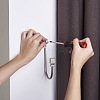 Zinc Alloy U Shape Hook Hangers Curtain SW-TAC0002-08D-5